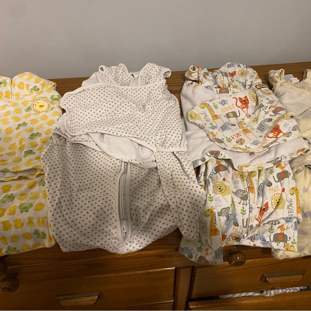0-6 months Baby Sleep Sack swaddle bundles with Colorful Prints